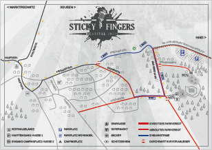 Lageplan Sticky Fingers Festival 2022